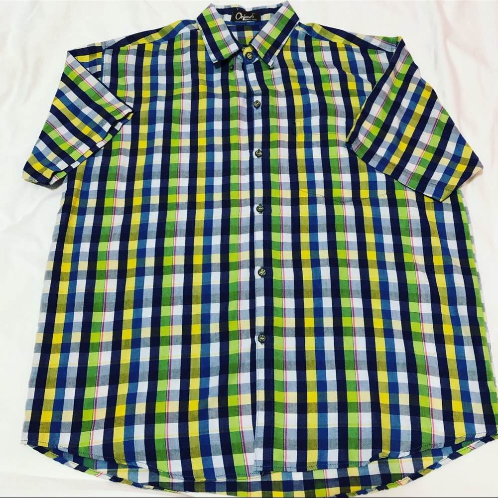 🔴Vintage Orlando Classic Wear Men’s Plaid Shirt